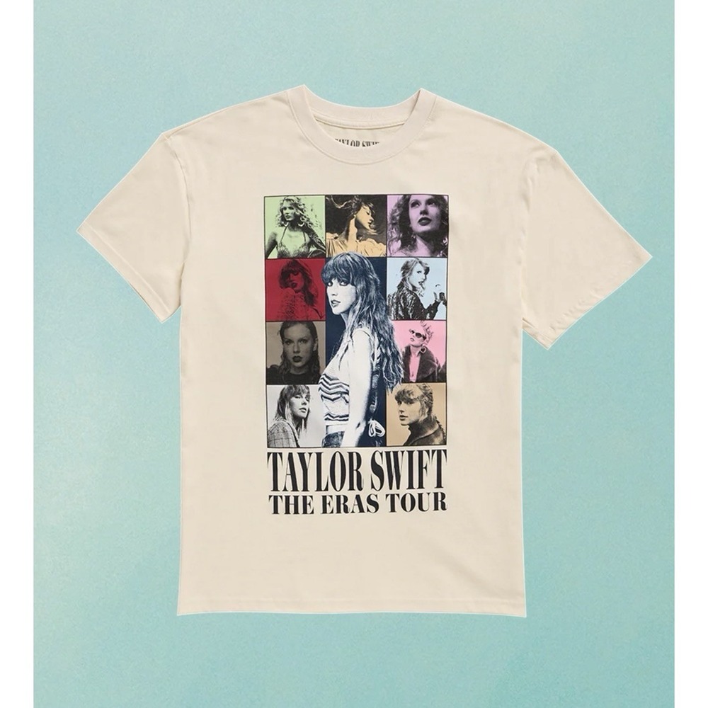 Taylor Swift The Eras Tour 2023 Concert T-Shirt Official‎ Adult Size XL Beige